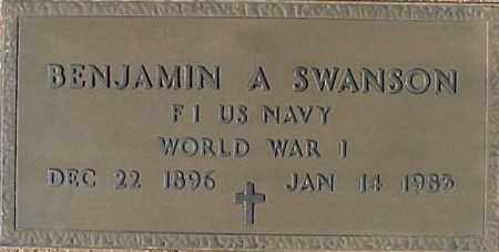 SWANSON, BENJAMIN A - Maricopa County, Arizona | BENJAMIN A SWANSON - Arizona Gravestone Photos