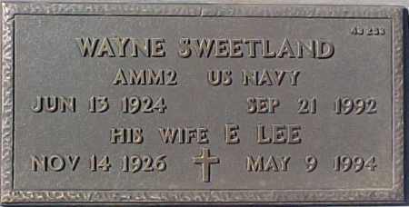 SWEETLAND, WAYNE - Maricopa County, Arizona | WAYNE SWEETLAND - Arizona Gravestone Photos
