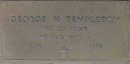 TEMPLETON, GEORGE H - Maricopa County, Arizona | GEORGE H TEMPLETON - Arizona Gravestone Photos