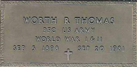 THOMAS, WORTH R - Maricopa County, Arizona | WORTH R THOMAS - Arizona Gravestone Photos