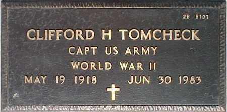 TOMCHECK, CLIFFORD H. - Maricopa County, Arizona | CLIFFORD H. TOMCHECK - Arizona Gravestone Photos