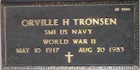 TRONSEN, ORVILLE H. - Maricopa County, Arizona | ORVILLE H. TRONSEN - Arizona Gravestone Photos