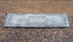VANNISH, RUTH M. - Maricopa County, Arizona | RUTH M. VANNISH - Arizona Gravestone Photos