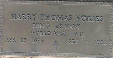 VORIES, HARRY THOMAS - Maricopa County, Arizona | HARRY THOMAS VORIES - Arizona Gravestone Photos