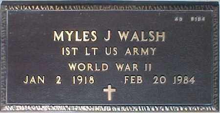 WALSH, MYLES J. - Maricopa County, Arizona | MYLES J. WALSH - Arizona Gravestone Photos