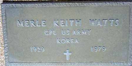 WATTS, MERLE KEITH - Maricopa County, Arizona | MERLE KEITH WATTS - Arizona Gravestone Photos