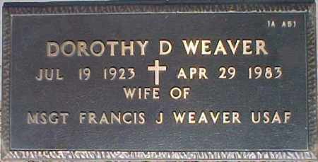 WEAVER, DOROTHY D. - Maricopa County, Arizona | DOROTHY D. WEAVER - Arizona Gravestone Photos