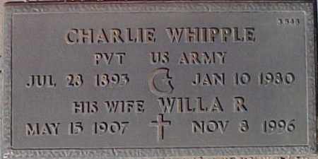WHIPPLE, WILLA R. - Maricopa County, Arizona | WILLA R. WHIPPLE - Arizona Gravestone Photos