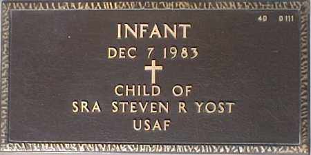 YOST, INFANT - Maricopa County, Arizona | INFANT YOST - Arizona Gravestone Photos