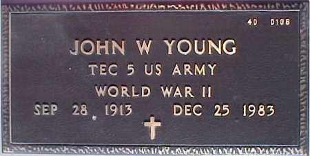 YOUNG, JOHN W. - Maricopa County, Arizona | JOHN W. YOUNG - Arizona Gravestone Photos