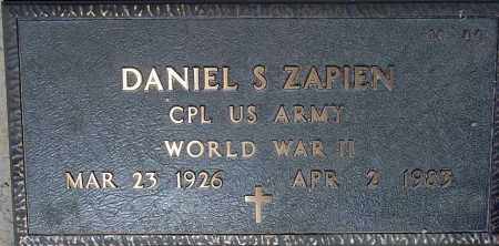 ZAPIEN, DANIEL S. - Maricopa County, Arizona | DANIEL S. ZAPIEN - Arizona Gravestone Photos