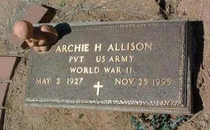 ALLISON, ARCHIE HARRY - Yavapai County, Arizona | ARCHIE HARRY ALLISON - Arizona Gravestone Photos