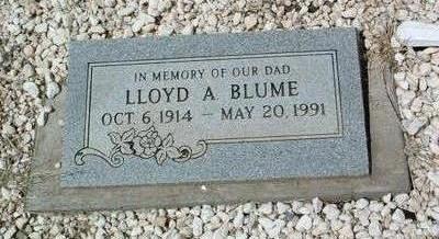 BLUME, LLOYD A. - Yavapai County, Arizona | LLOYD A. BLUME - Arizona Gravestone Photos