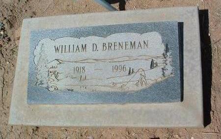 BRENEMAN, WILLIAM D. - Yavapai County, Arizona | WILLIAM D. BRENEMAN - Arizona Gravestone Photos