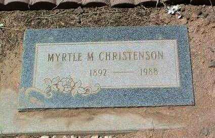 CHRISTENSON, MYRTLE M. - Yavapai County, Arizona | MYRTLE M. CHRISTENSON - Arizona Gravestone Photos