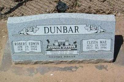 MARLER DUNBAR, CLISTA M. - Yavapai County, Arizona | CLISTA M. MARLER DUNBAR - Arizona Gravestone Photos