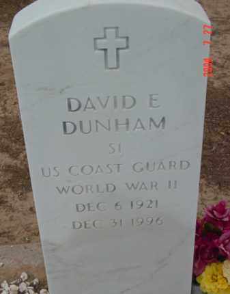 DUNHAM, DAVID E. - Yavapai County, Arizona | DAVID E. DUNHAM - Arizona Gravestone Photos