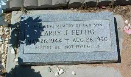 FETTIG, LARRY JAMES - Yavapai County, Arizona | LARRY JAMES FETTIG - Arizona Gravestone Photos