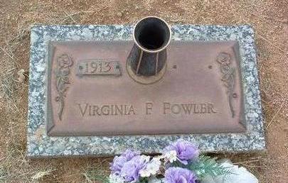 FOWLER, VIRGINIA F. - Yavapai County, Arizona | VIRGINIA F. FOWLER - Arizona Gravestone Photos
