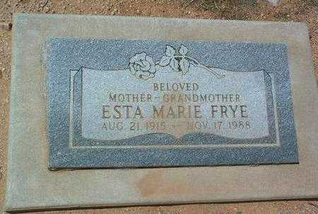 FRYE, ESTA MARIE - Yavapai County, Arizona | ESTA MARIE FRYE - Arizona Gravestone Photos