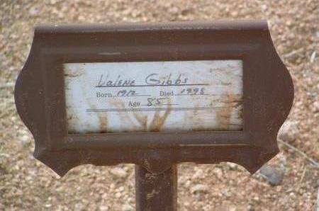 GIBBS, VALENE / VALINE - Yavapai County, Arizona | VALENE / VALINE GIBBS - Arizona Gravestone Photos