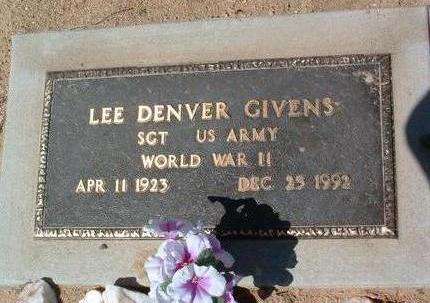 GIVENS, LEE DENVER - Yavapai County, Arizona | LEE DENVER GIVENS - Arizona Gravestone Photos