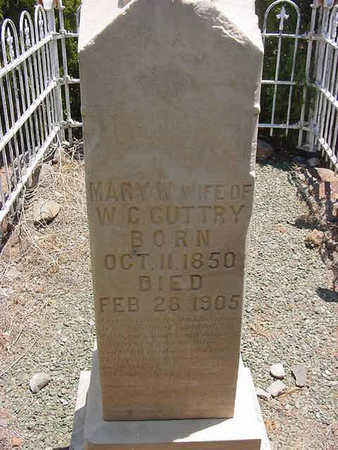 GUTTRY, MARY W. - Yavapai County, Arizona | MARY W. GUTTRY - Arizona Gravestone Photos