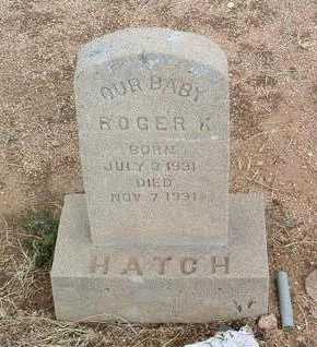 HATCH, ROGER KAY - Yavapai County, Arizona | ROGER KAY HATCH - Arizona Gravestone Photos