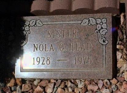 HEAD, NOLA O. - Yavapai County, Arizona | NOLA O. HEAD - Arizona Gravestone Photos