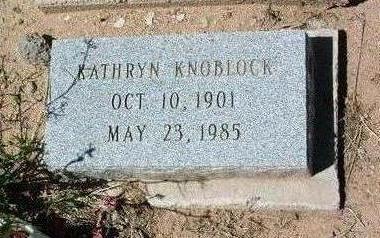 KNOBLOCK, KATHRYN - Yavapai County, Arizona | KATHRYN KNOBLOCK - Arizona Gravestone Photos