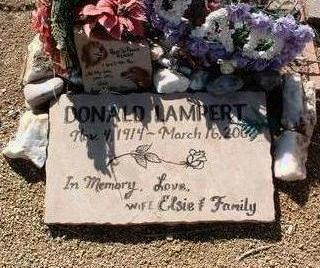 LAMPERT, DONALD F. - Yavapai County, Arizona | DONALD F. LAMPERT - Arizona Gravestone Photos