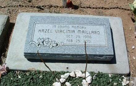CORDES MAILLARD, HAZEL V. - Yavapai County, Arizona | HAZEL V. CORDES MAILLARD - Arizona Gravestone Photos