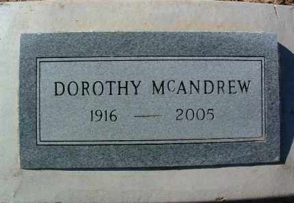 MCANDREW, DOROTHY - Yavapai County, Arizona | DOROTHY MCANDREW - Arizona Gravestone Photos