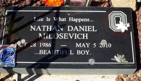 MILOSEVICH, NATHAN DANIEL - Yavapai County, Arizona | NATHAN DANIEL MILOSEVICH - Arizona Gravestone Photos