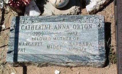 CARROLL ORTON, CATHERINE ANNA - Yavapai County, Arizona | CATHERINE ANNA CARROLL ORTON - Arizona Gravestone Photos