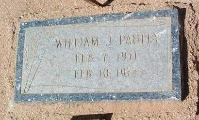 PAULEY, WILLIAM J. - Yavapai County, Arizona | WILLIAM J. PAULEY - Arizona Gravestone Photos