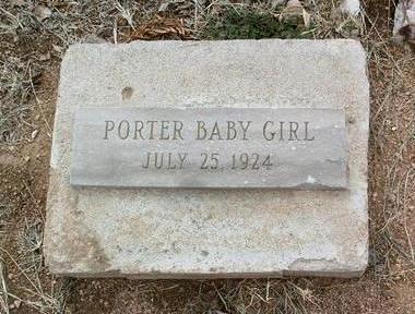 PORTER, INFANT FEMALE - Yavapai County, Arizona | INFANT FEMALE PORTER - Arizona Gravestone Photos