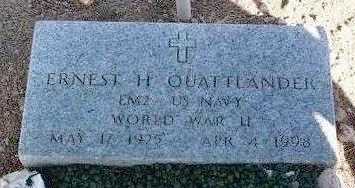 QUATTLANDER, ERNEST H. - Yavapai County, Arizona | ERNEST H. QUATTLANDER - Arizona Gravestone Photos