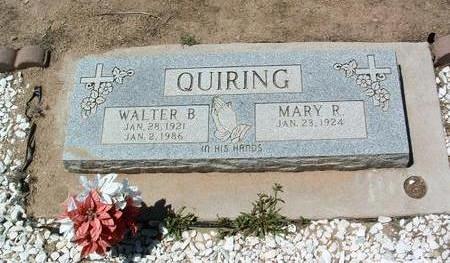 QUIRING, WALTER B. - Yavapai County, Arizona | WALTER B. QUIRING - Arizona Gravestone Photos