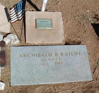 RATLIFF, ARCHIBALD B. - Yavapai County, Arizona | ARCHIBALD B. RATLIFF - Arizona Gravestone Photos