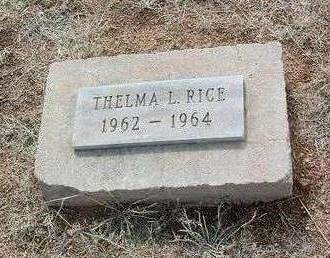 RICE, THELMA L. - Yavapai County, Arizona | THELMA L. RICE - Arizona Gravestone Photos