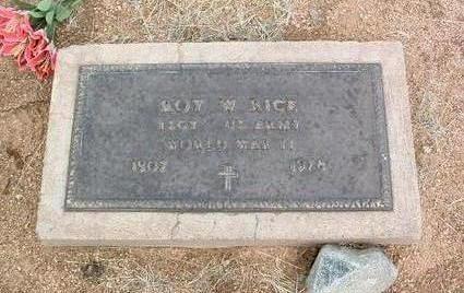 RICE, WALTER LEROY - Yavapai County, Arizona | WALTER LEROY RICE - Arizona Gravestone Photos