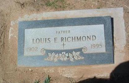 RICHMOND, LOUIS E. - Yavapai County, Arizona | LOUIS E. RICHMOND - Arizona Gravestone Photos