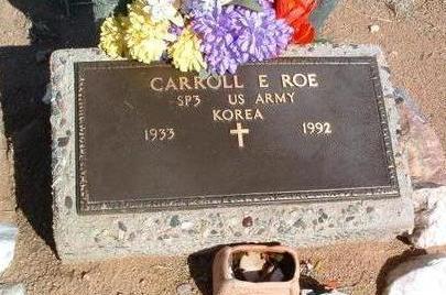 ROE, CARROLL EUGENE - Yavapai County, Arizona | CARROLL EUGENE ROE - Arizona Gravestone Photos