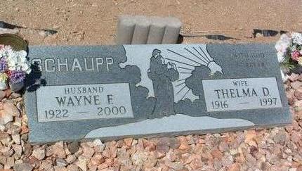 SCHAUPP, THELMA D. - Yavapai County, Arizona | THELMA D. SCHAUPP - Arizona Gravestone Photos