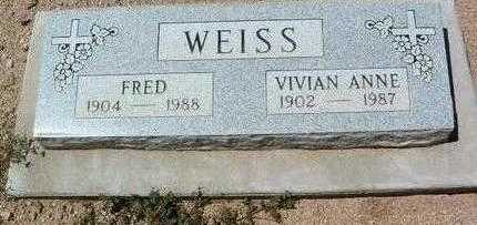 JOHNSON WEISS, VIVIAN A. - Yavapai County, Arizona | VIVIAN A. JOHNSON WEISS - Arizona Gravestone Photos