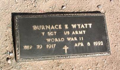 WYATT, BURNACE EDWIN  (BUD) - Yavapai County, Arizona | BURNACE EDWIN  (BUD) WYATT - Arizona Gravestone Photos