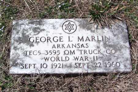MARLIN (VETERAN WWII), GEORGE L. - Garland County, Arkansas | GEORGE L. MARLIN (VETERAN WWII) - Arkansas Gravestone Photos