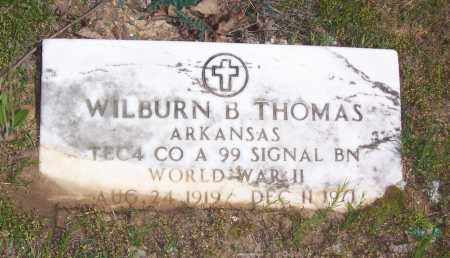 THOMAS (VETERAN WWII), WILBURN B. - Garland County, Arkansas | WILBURN B. THOMAS (VETERAN WWII) - Arkansas Gravestone Photos