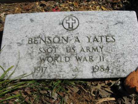YATES (VETERAN WWII), BENSON A. - Garland County, Arkansas | BENSON A. YATES (VETERAN WWII) - Arkansas Gravestone Photos